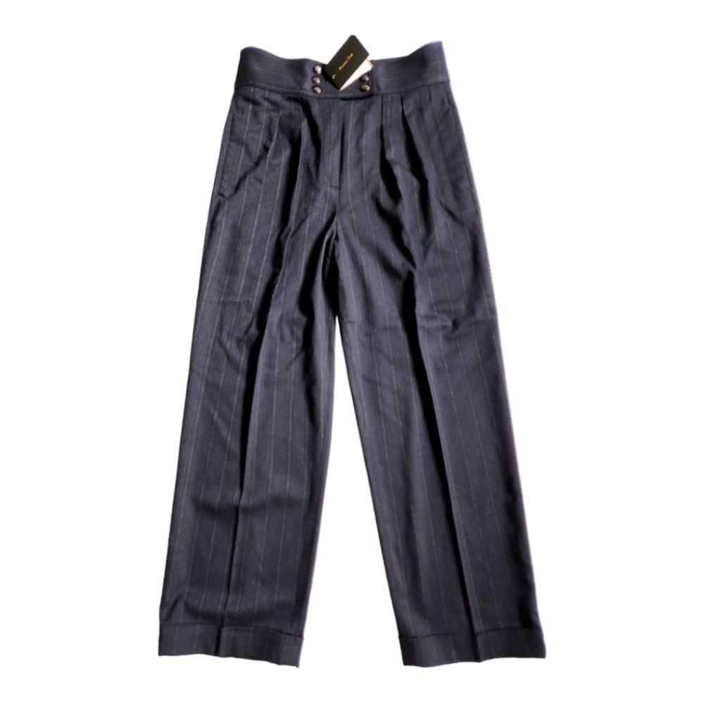 Massimo Dutti High Rise Pleated Trousers
